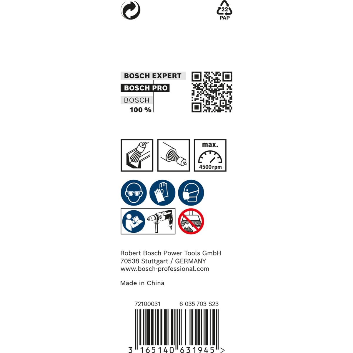 Bosch PRO Pinselbürste, gewellt