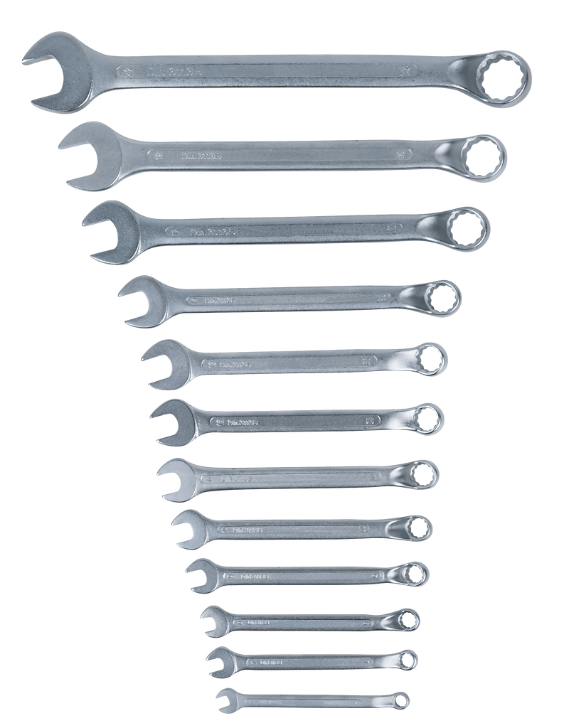 KS Tools Ringmaulschlüssel-Satz, 12-tlg gekröpft, 6-22mm