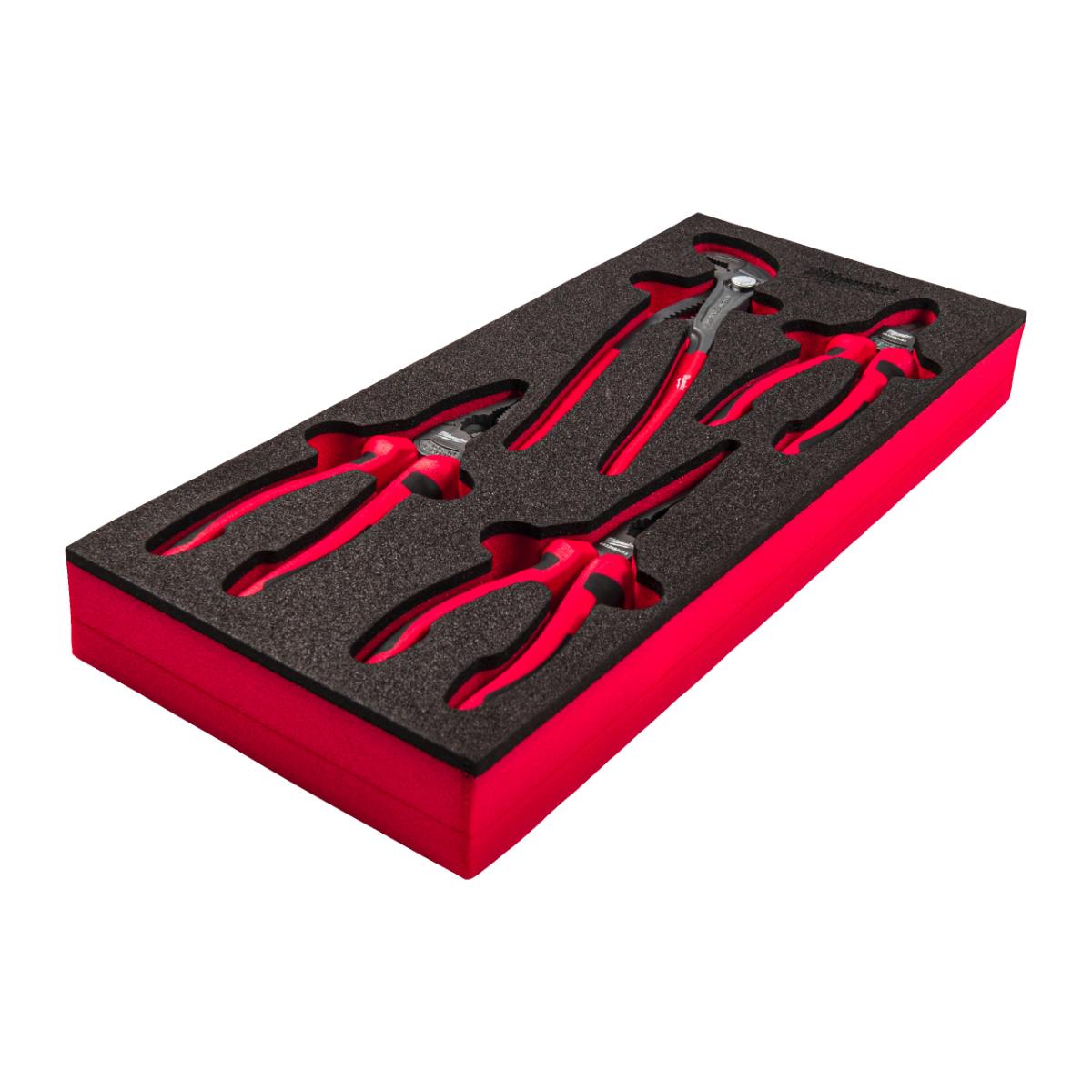 Milwaukee Zangen Einlage für Werkstattwagen 78 cm, 4-teiliges Set