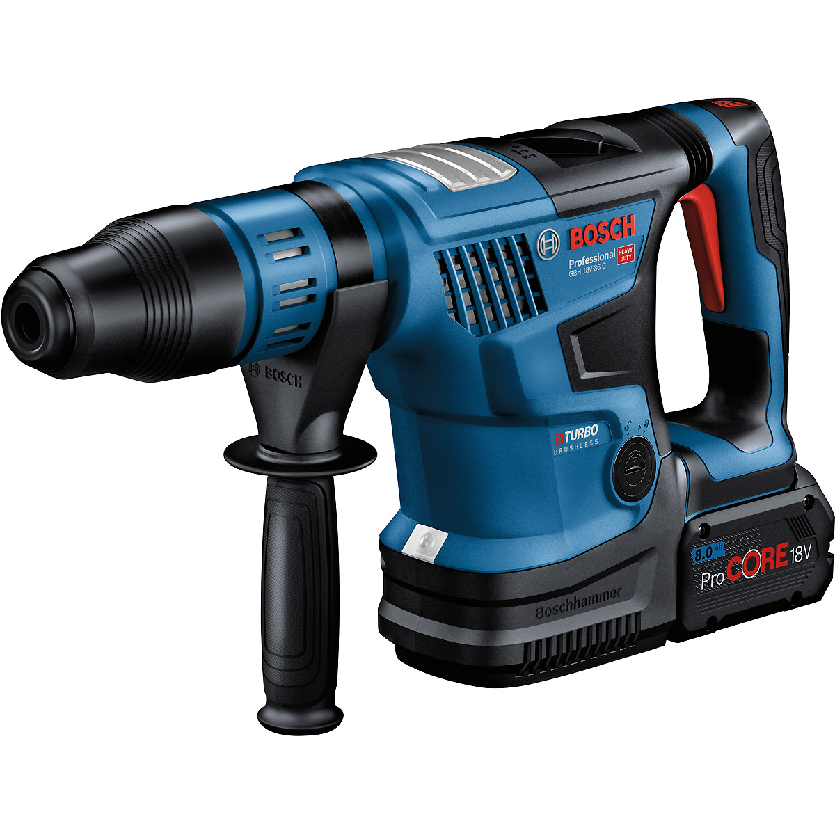Bosch Akku-Bohrhammer BITURBO mit SDS max GBH 18V-36 C