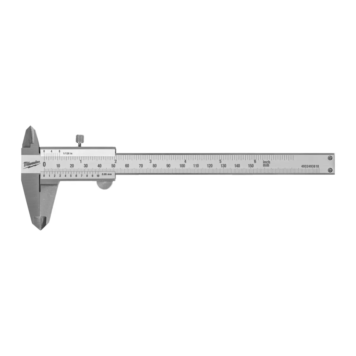 Milwaukee Taschen-Messschieber, Messbereich 0-150 mm in Aufbewahrungsbox