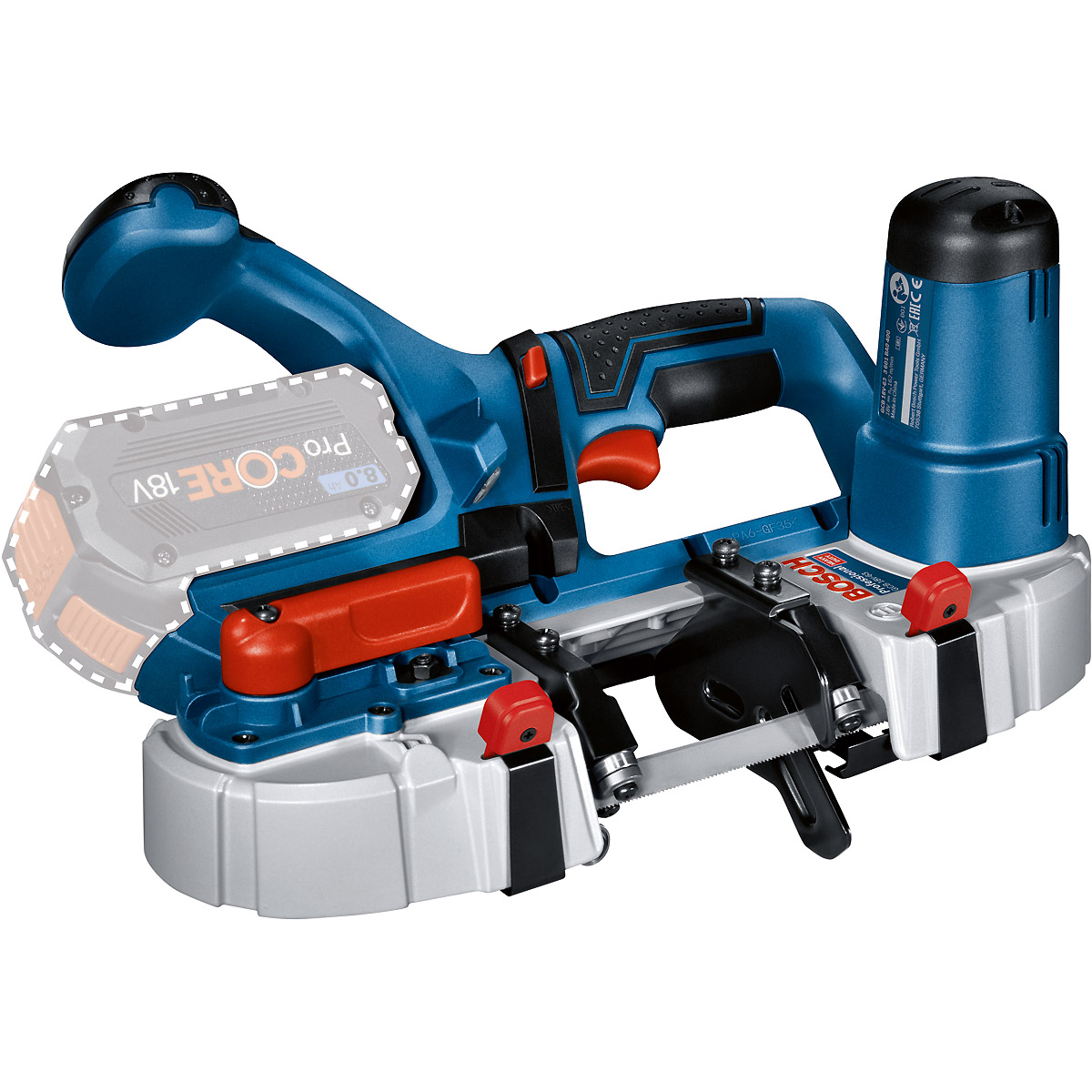 Bosch Akku-Bandsäge GCB 18V-63, Solo Version