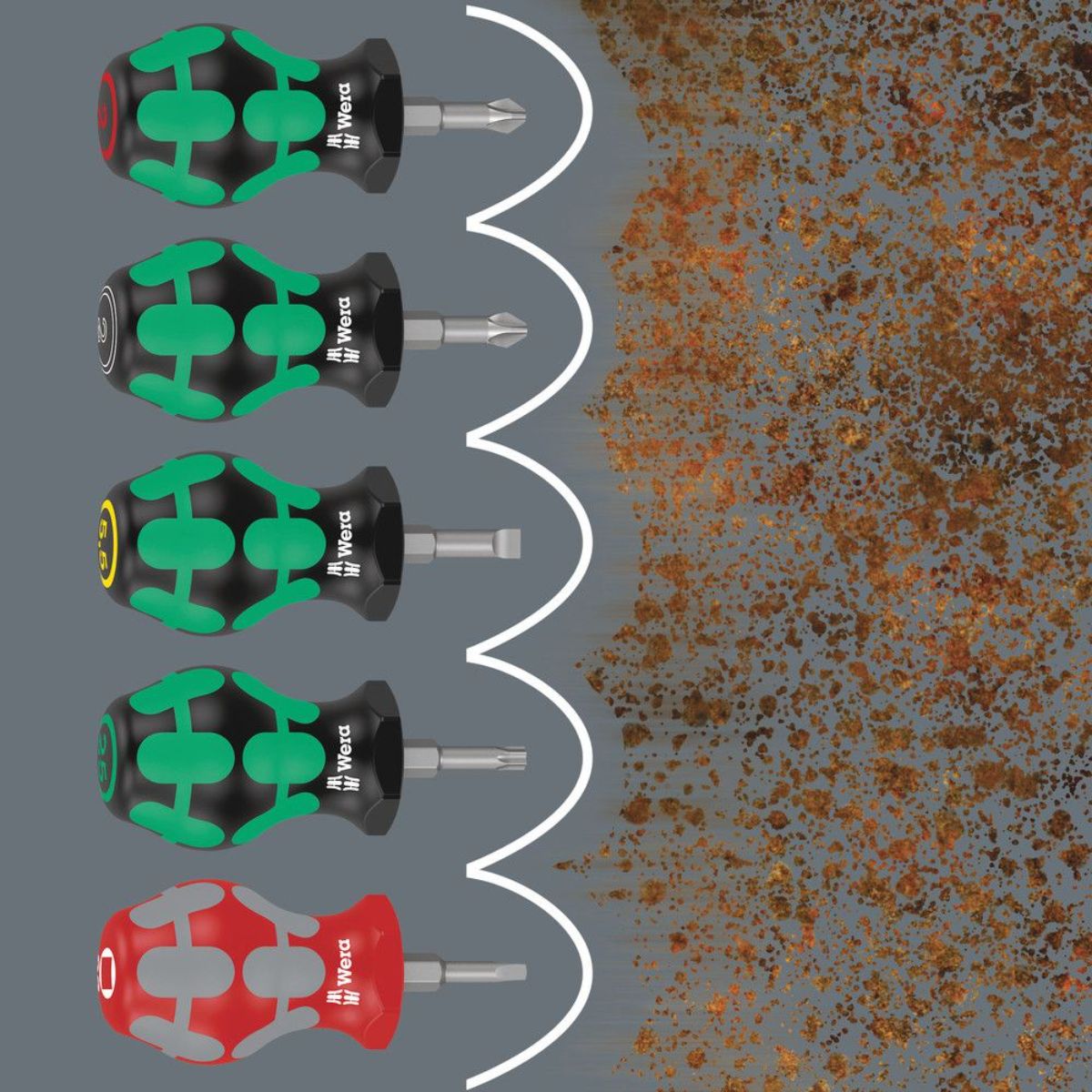 Wera Stubby Set TX 1 Schraubendrehersatz TORX, 5-teilig