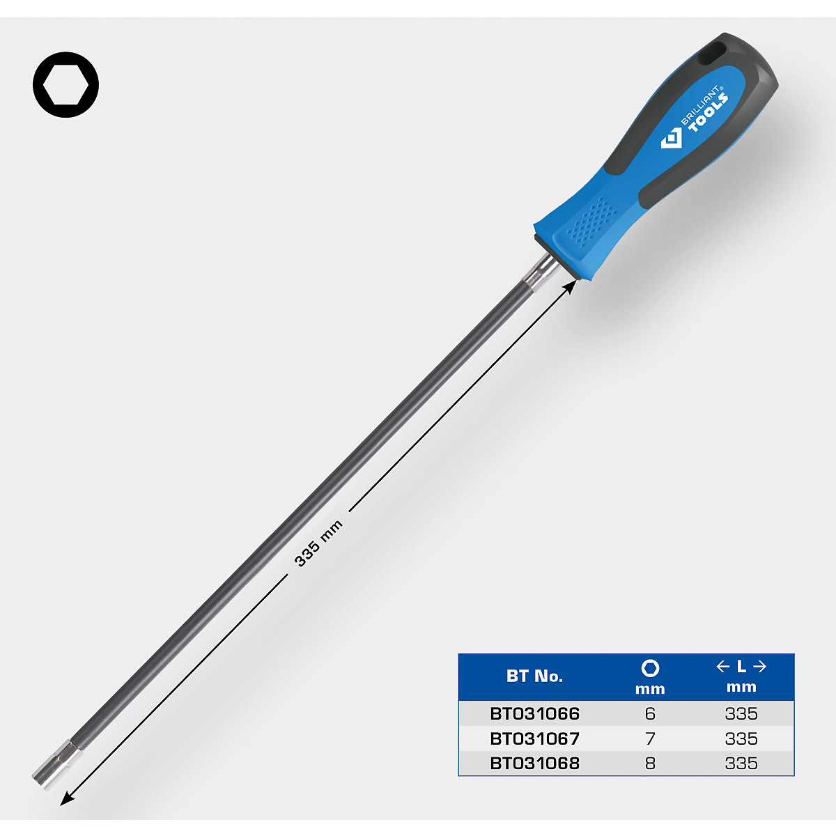 Brilliant Tools Stecknuss-Schraubendreher, flexibel
