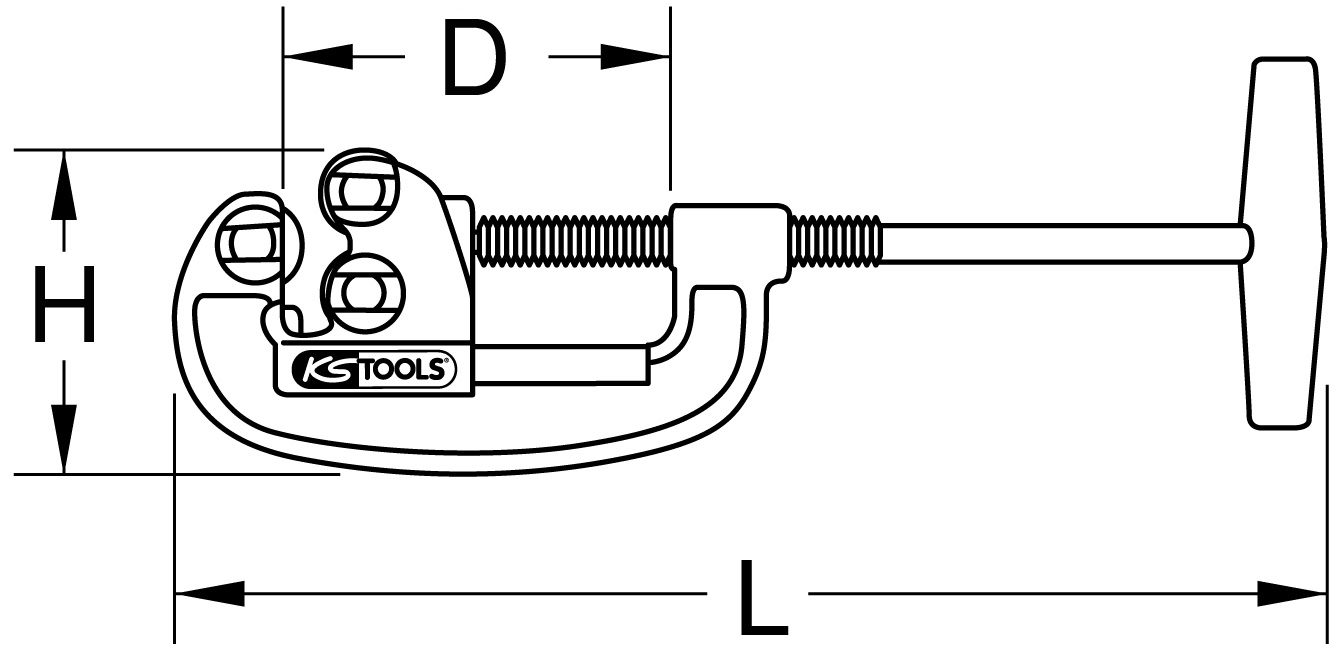 KS Tools Stahl-Rohrabschneider