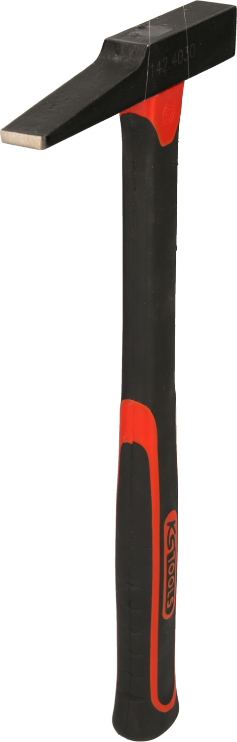 KS Tools Elektrikerhammer, französische Form, Fiberglasstiel, 200g