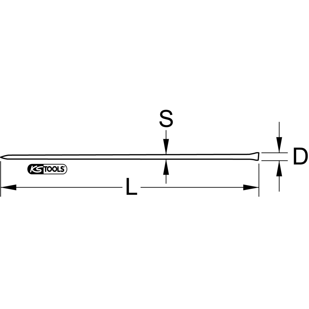 KS Tools Brecheisen, 8-kant