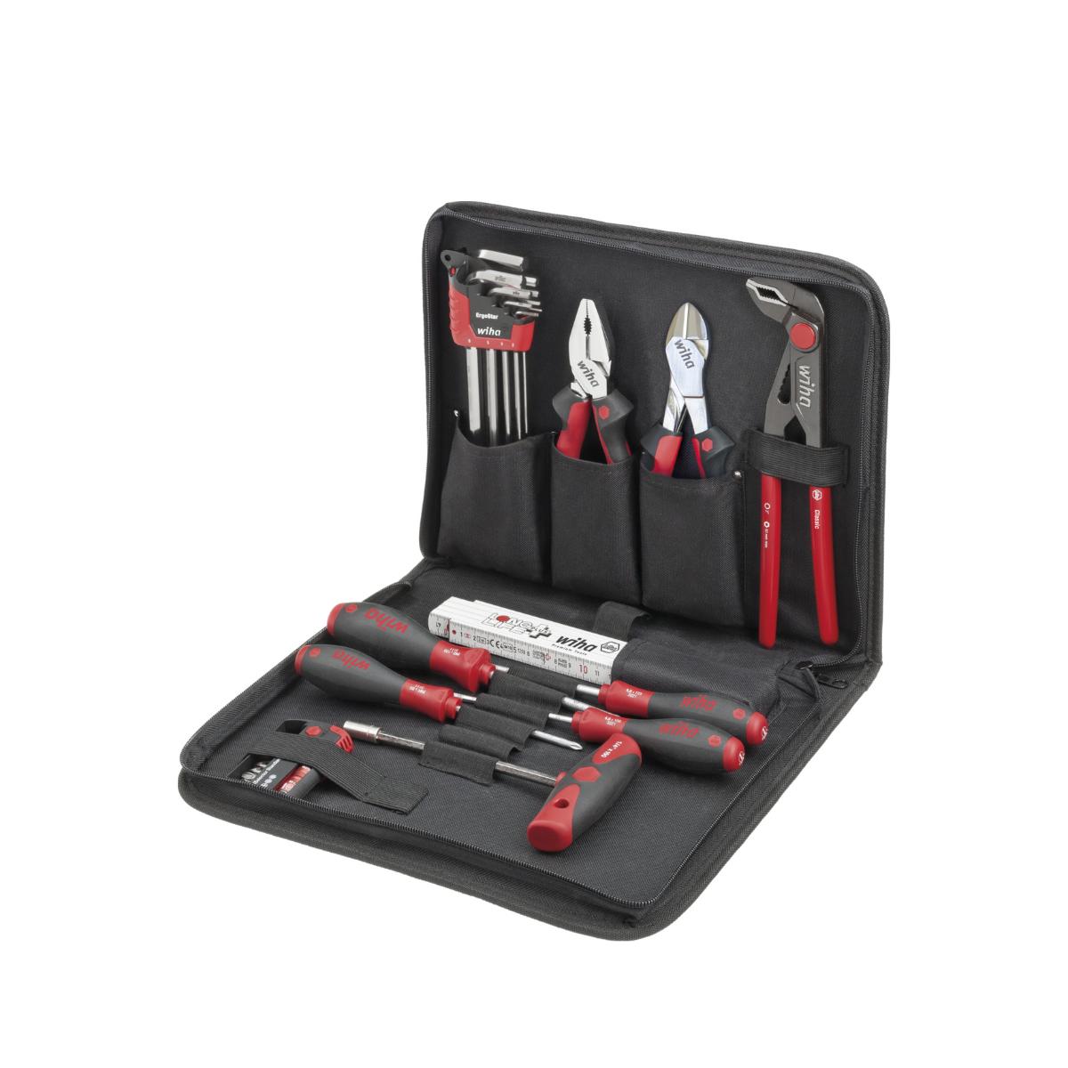 Wiha Werkzeug Set Mechaniker gemischt 32-teiliges Set mit Werkzeugmappe