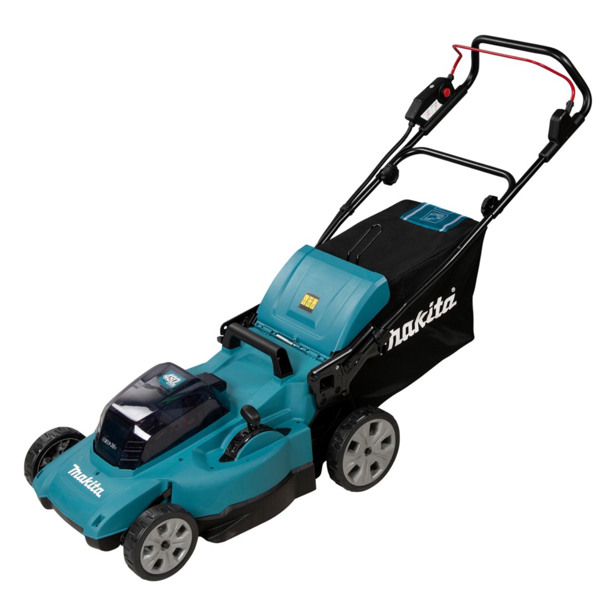Makita Akku-Rasenmäher 2x18V / 5,0 Ah, 2 Akkus + Ladegerät DLM480PT2