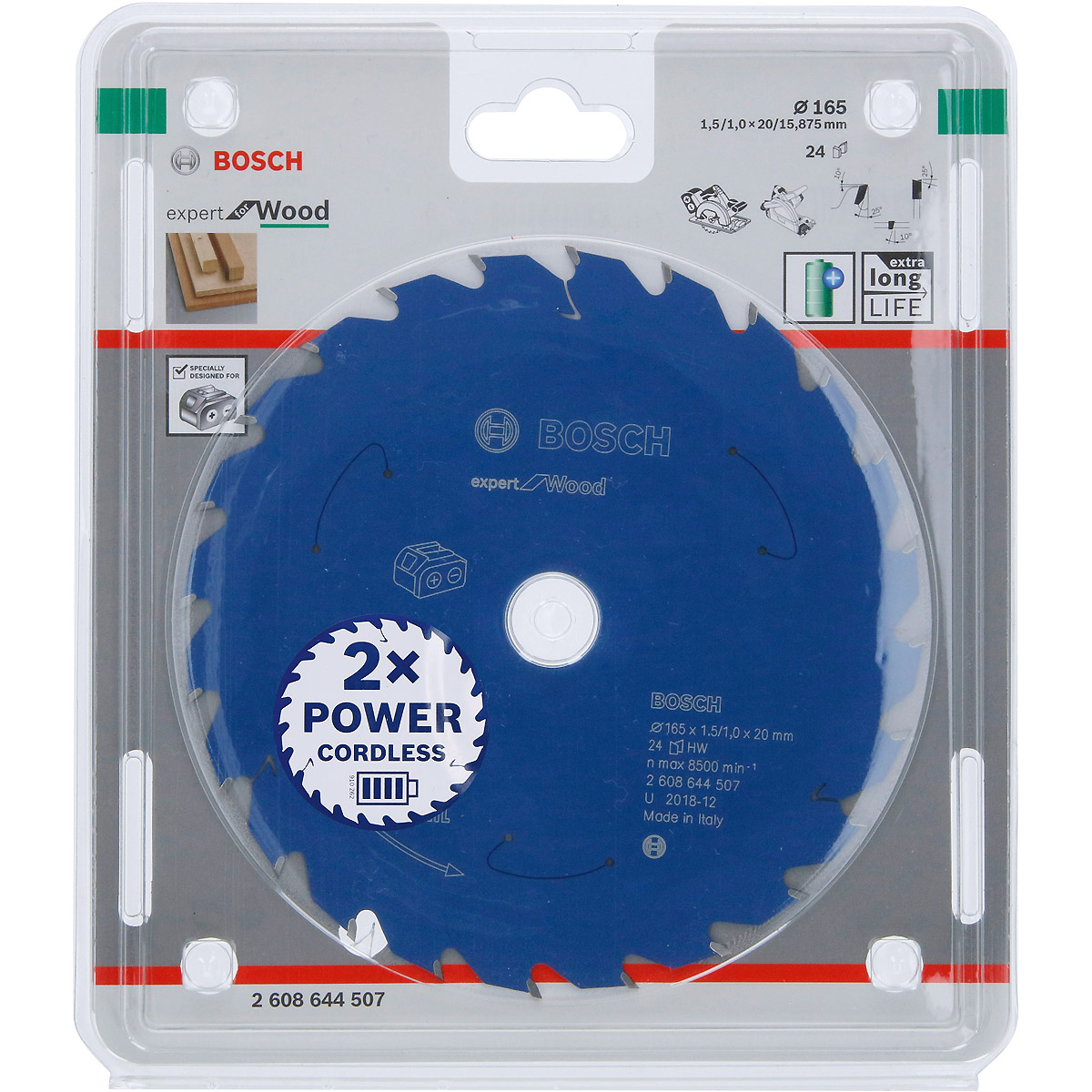 Bosch Akku-Kreissägeblatt Expert for Wood ø 165 mm