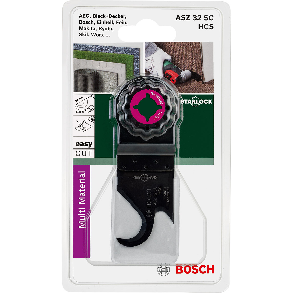 Bosch Starlock HCS Multi Messer ASZ 32 SC, 24 x 11 mm