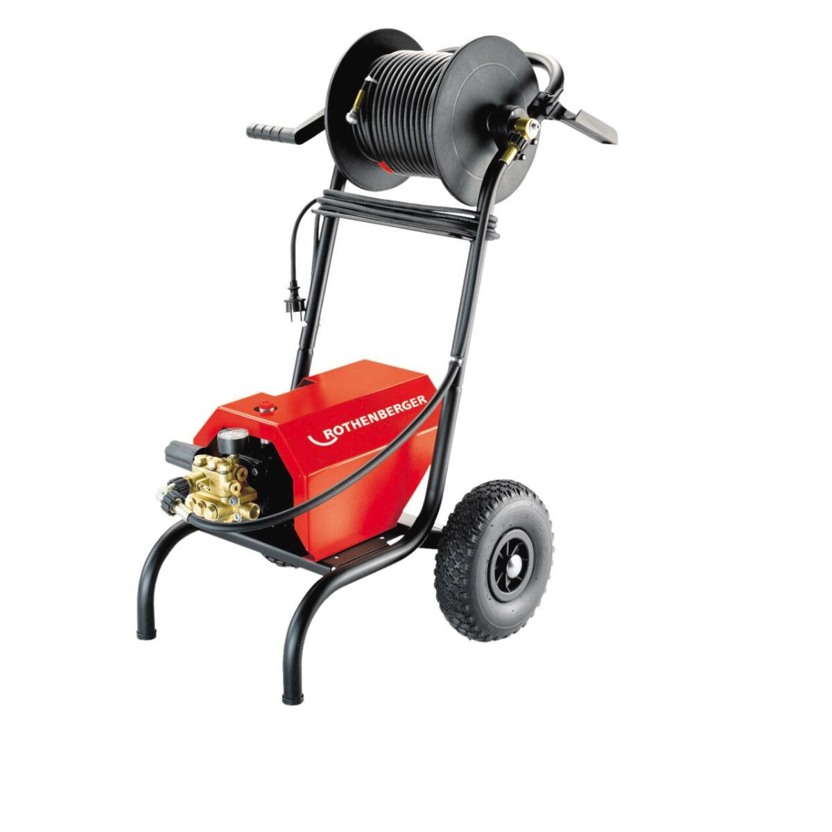 ROTHENBERGER Elektrischer Hochdruckreiniger HD13/100 230V, 13l/min, 100bar mit Schlauchhaspel