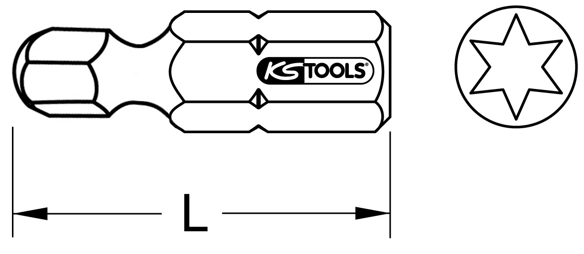 KS Tools 1/4" Bit Torx