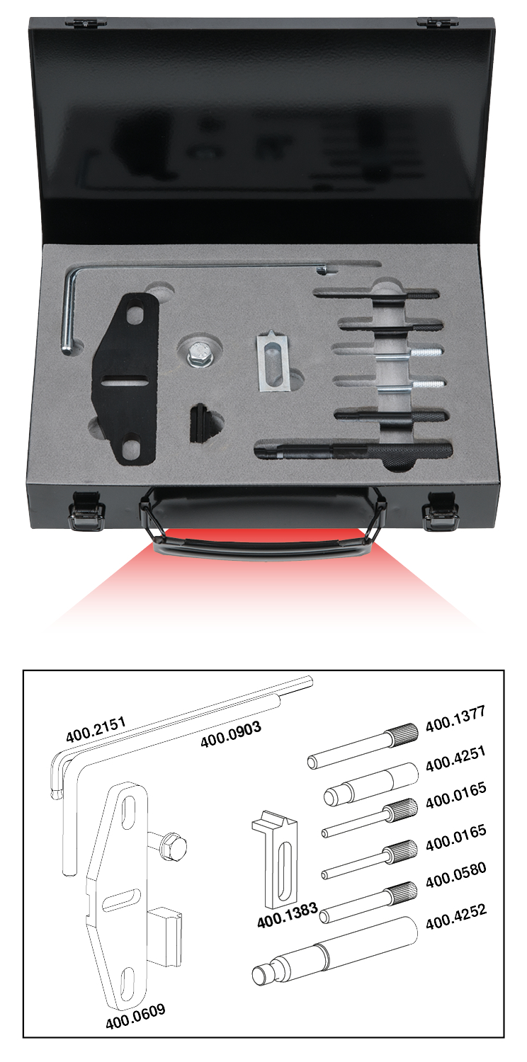 KS Tools Motoreinstell-Werkzeug-Satz für Volvo, 13-tlg