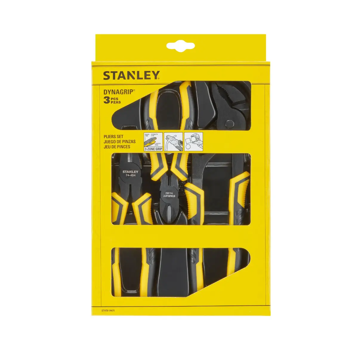 STANLEY Zangenset Control-Grip, 3-teilig