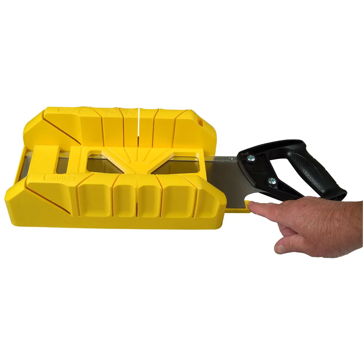 STANLEY Gehrungslade Ku. mit Rückensäge 350x143x95 mm