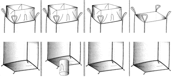 BigBag, Transportsack mit Kranschlaufen 900x900x900