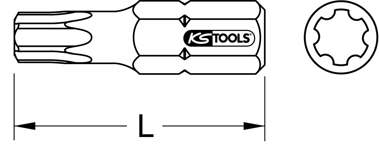KS Tools 10mm Torx PLUS Bit