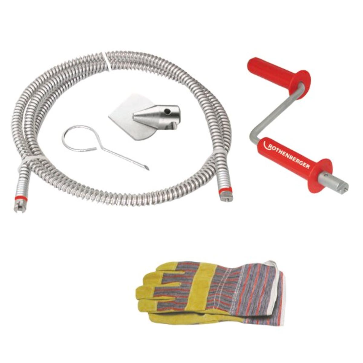 ROTHENBERGER Rohrreinigungsspirale ROPOWER Handy, 16mm, komplett