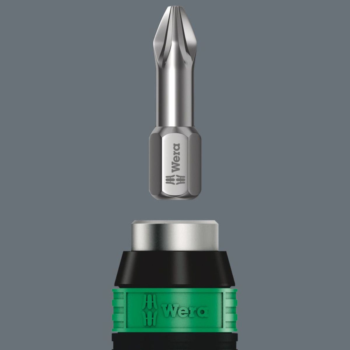 Wera Serie 7400 Kraftform Drehmomentschraubendreher + Rapidaptor Schnellwechselfutter