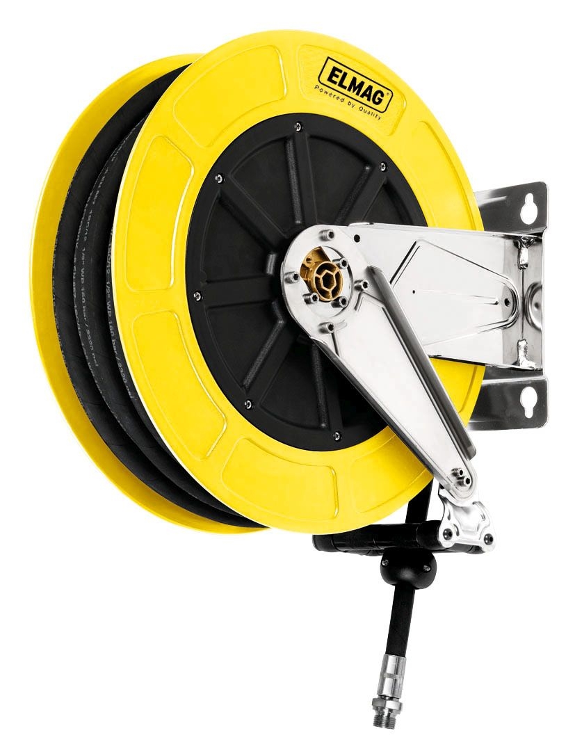 ELMAG INDUSTRIE Schlauchaufroller Edelstahl 4434, Druckluft und Wasser, ohne Schlauch