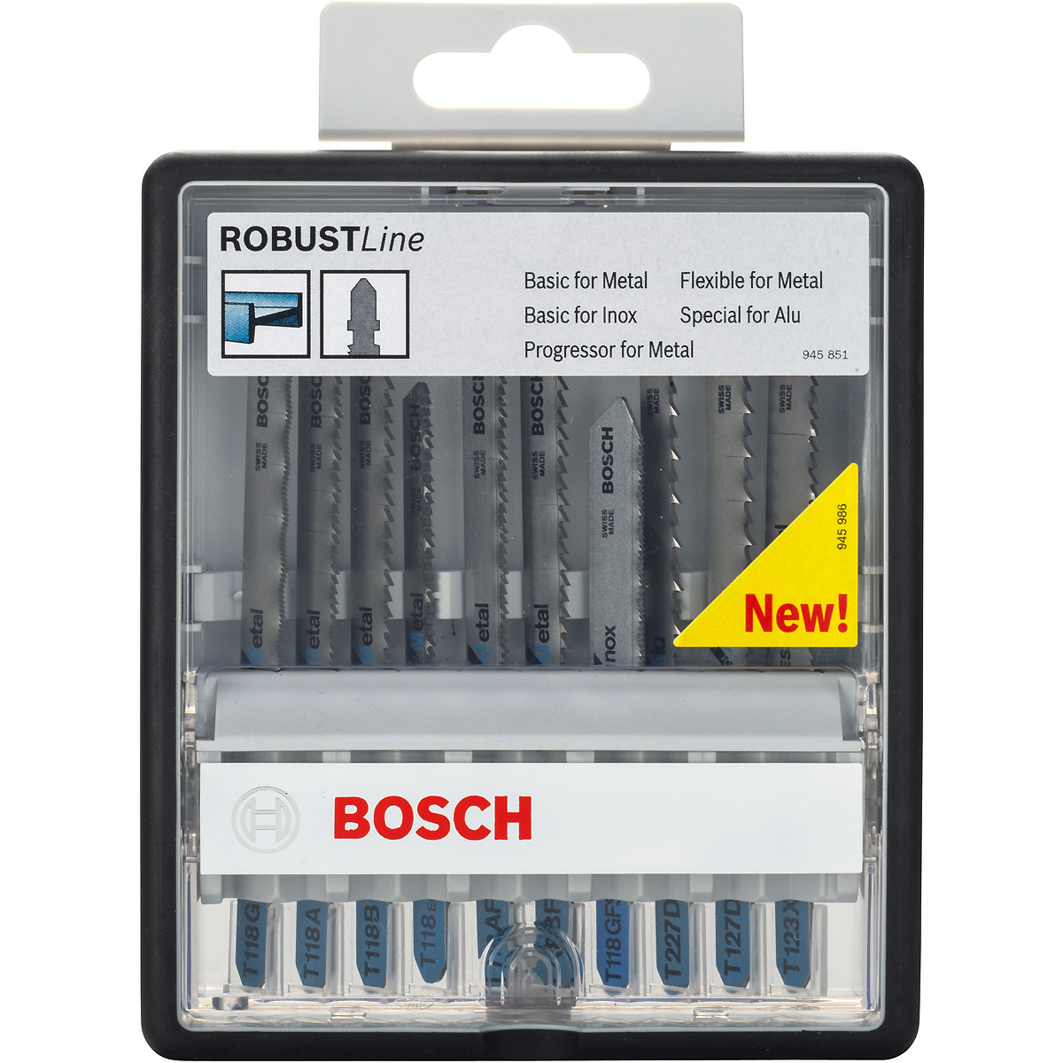 Bosch Stichsägeblatt-Set Robust Line Metal Expert, T-Schaft, 10-teilig