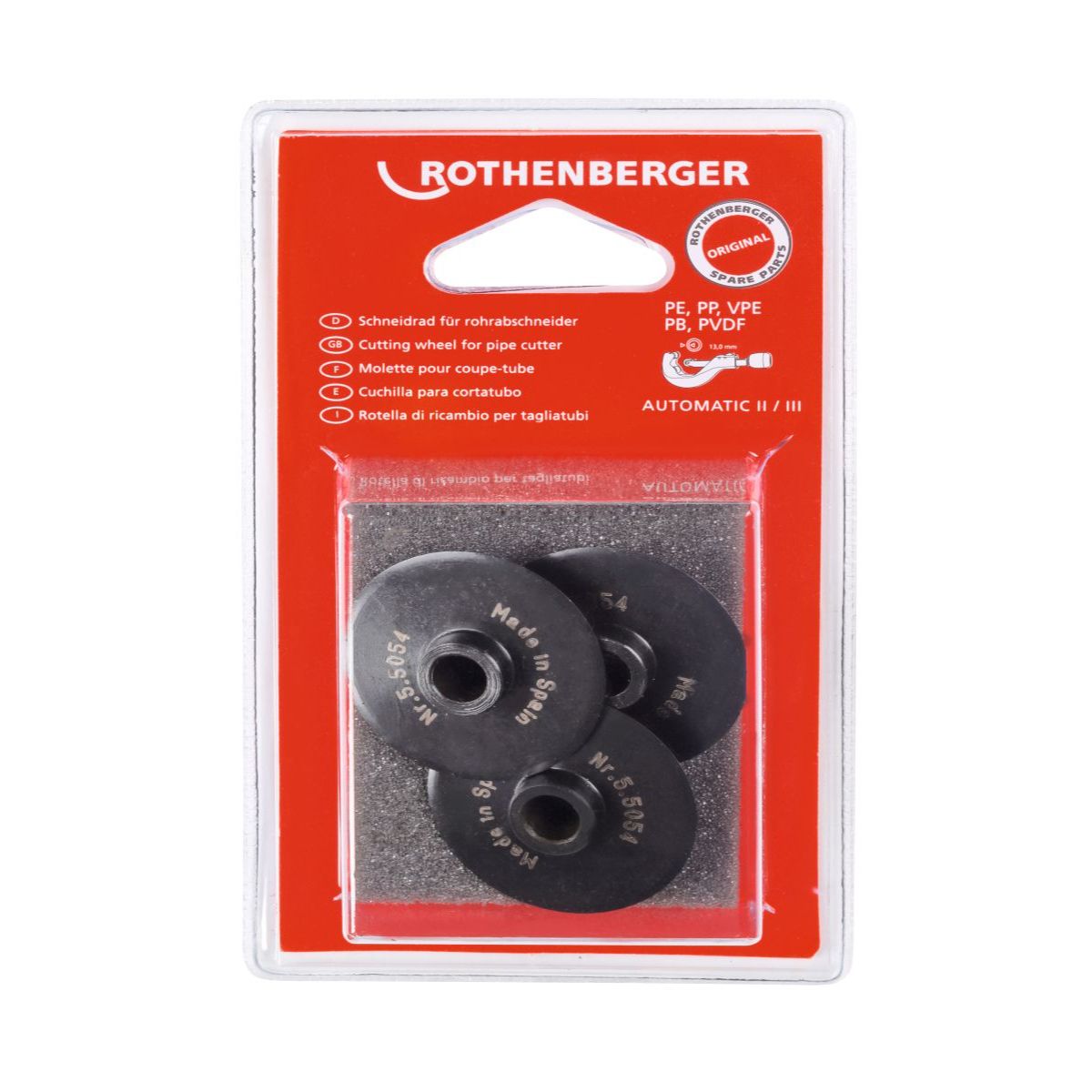 ROTHENBERGER Schneidrad für ROCUT/Rohrabschneider Automatik Gr.2, 3St