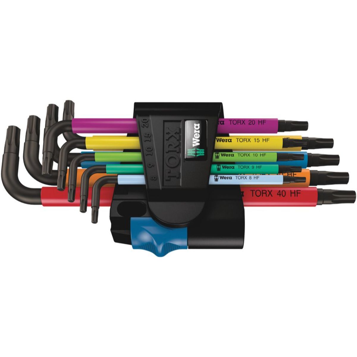 Wera 967/9 TX Multicolour HF 1 Winkelschlüsselsatz mit Haltefunktion, 9-teilig