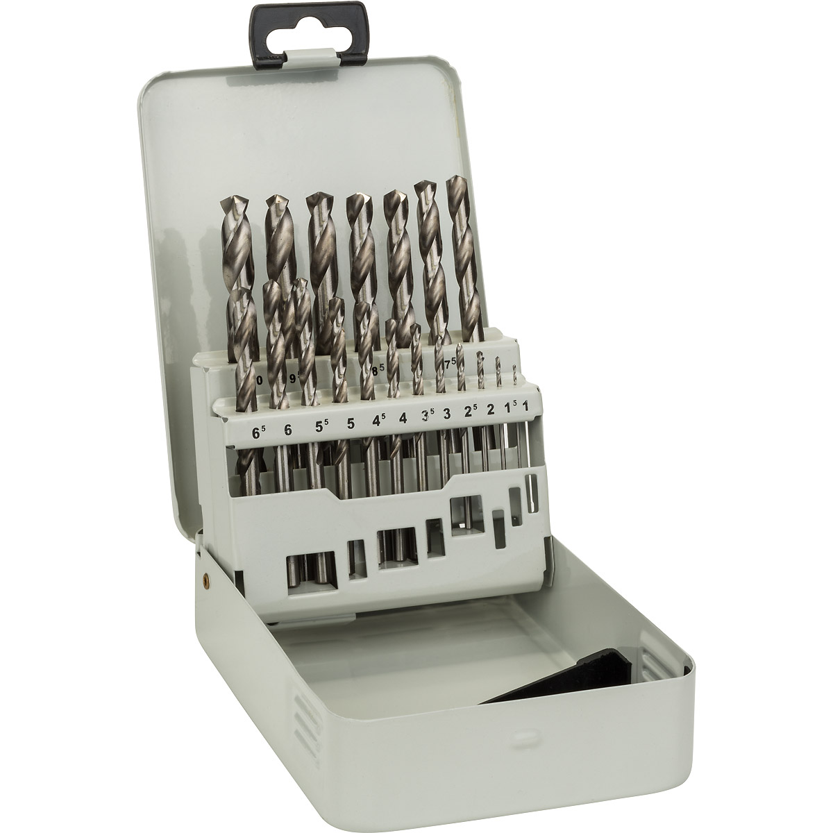 Bosch Metallbohrer-Set HSS-G, DIN 338, 135°, 19-teilig, 1 - 10 mm, Metallkassette