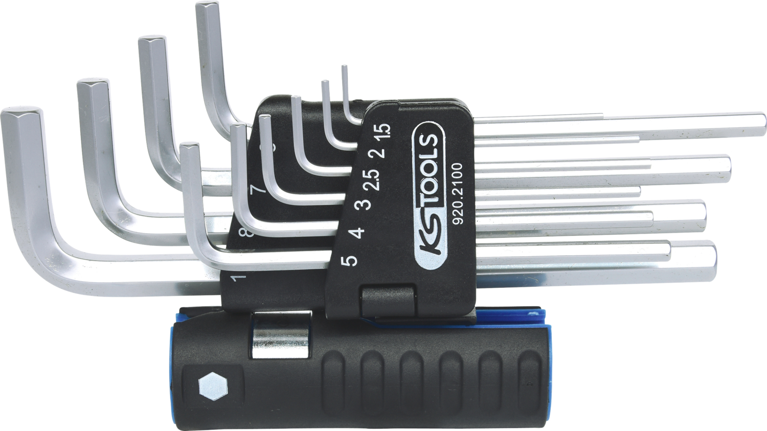 KS Tools 3 in 1 Innen6kant-Winkelstiftschlüssel-Satz,10-tlg lang