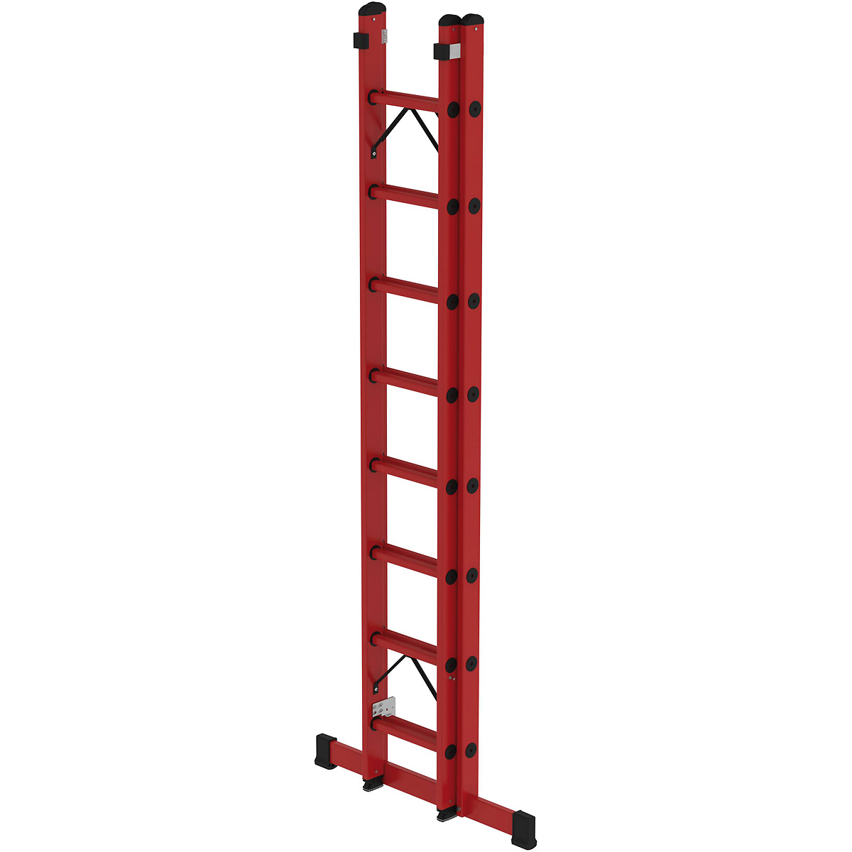 Munk Sprossen-Schiebeleiter 2-teilig GFK mit Standard-Traverse
