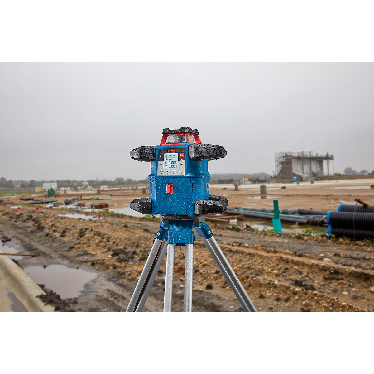 Bosch Rotationslaser GRL 600 CHV, mit Akku und Schnellladegerät