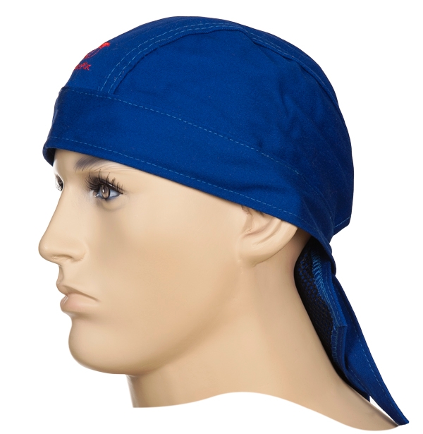 ELMAG Hitzekopfschutz Bandana 'blau WELDAS 23-3612