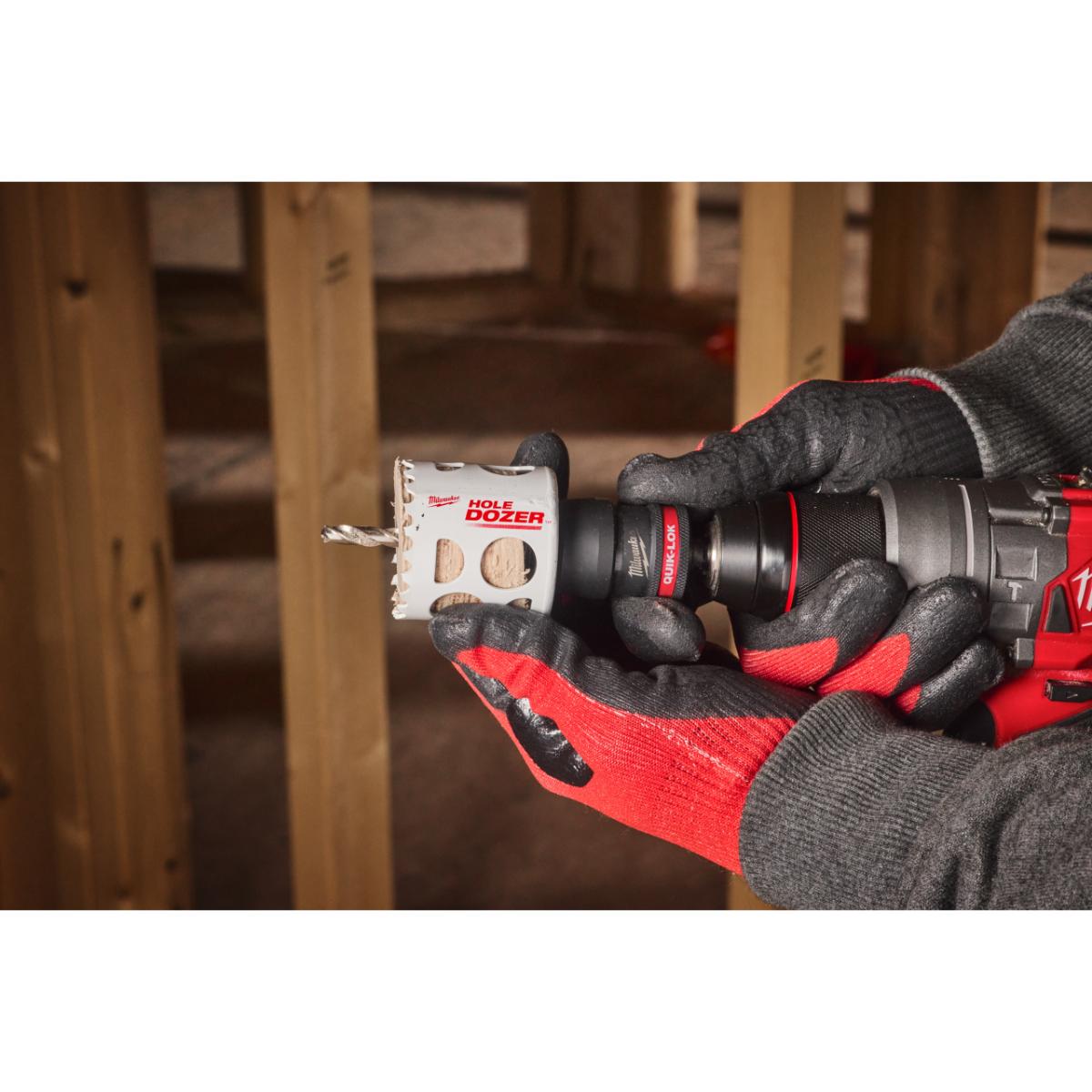 Milwaukee QUIK-LOK Aufsteckhalter 9,5mm Leichte Entfernung des Bohrkerns