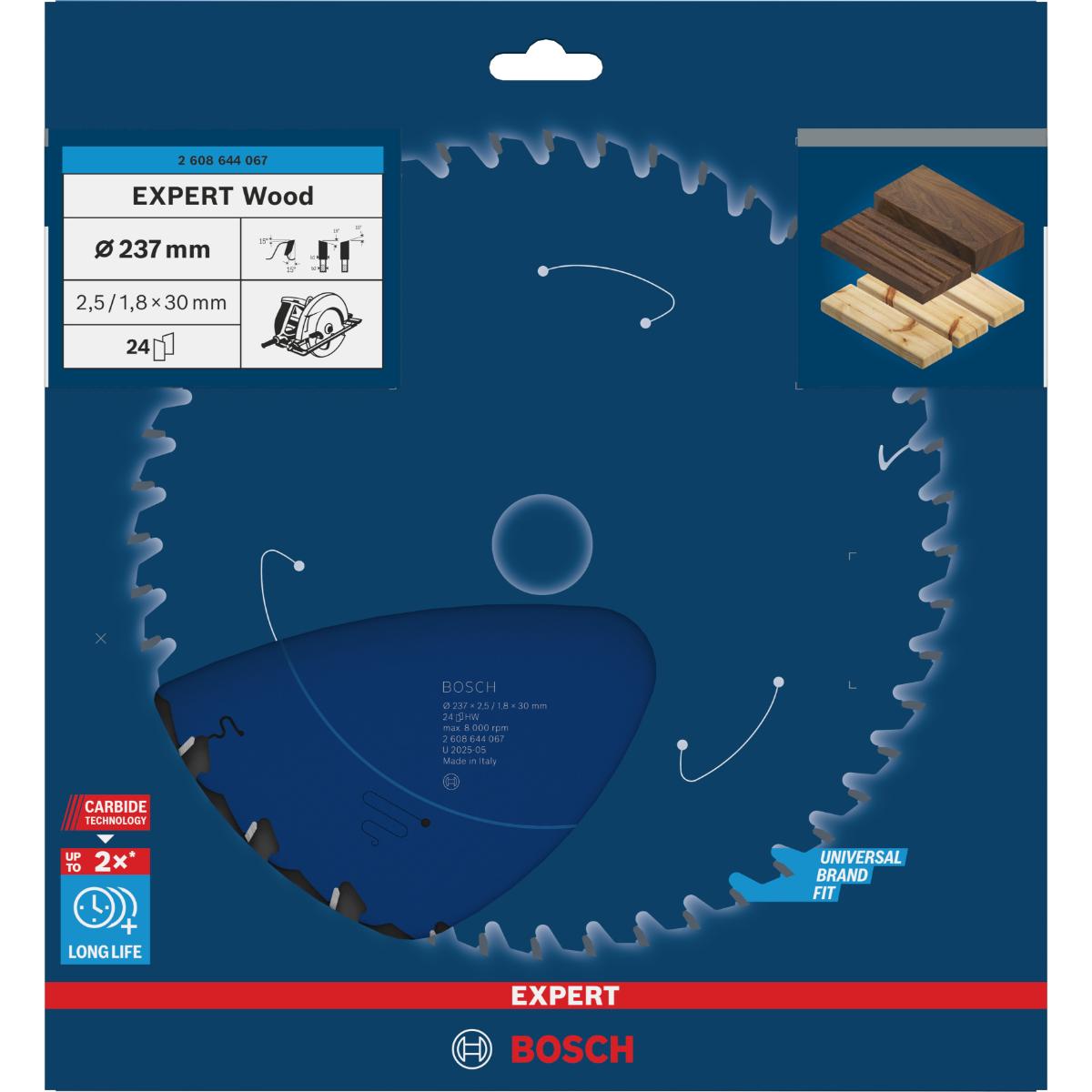 Bosch Kreissägeblatt Expert for Wood ø 237 mm