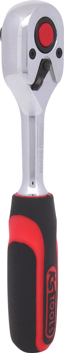 KS Tools 1/4" CHROMEplus Umschaltknarre, 72 Zahn, Kunststoffgriff