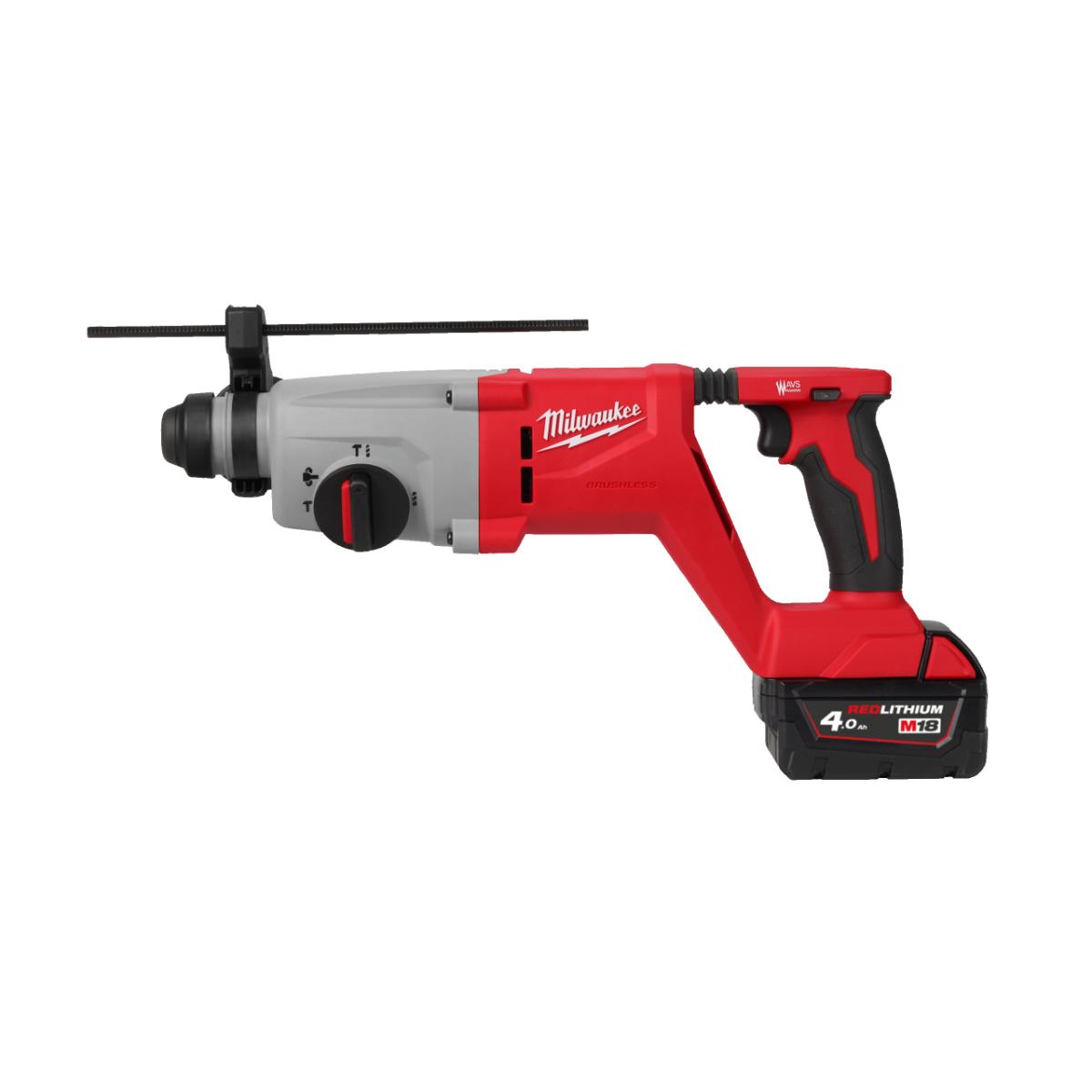 Milwaukee M18 SDS-plus Akku-Bohrhammer 26 mm mit D-Handgriff M18BLHACD26-402X EU