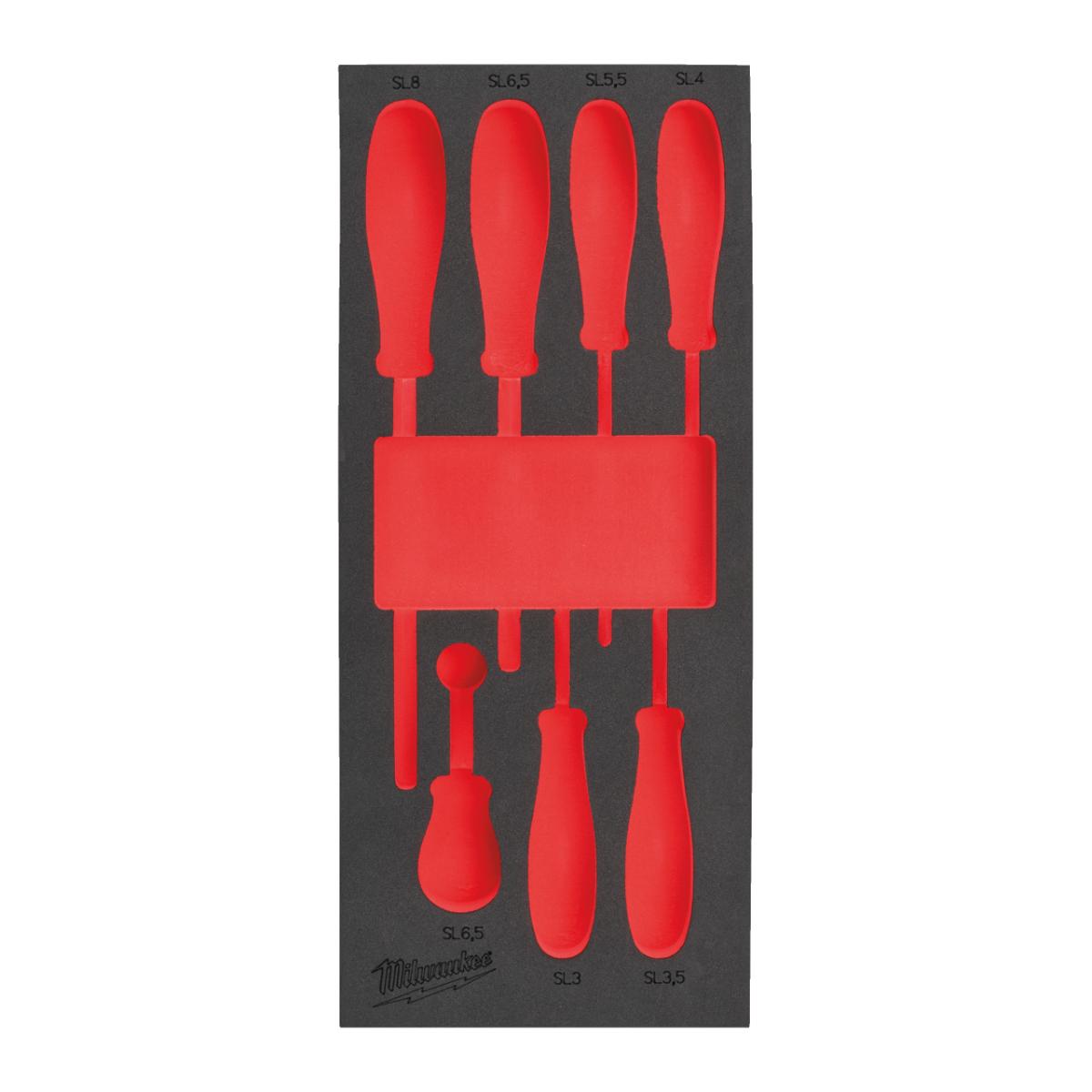 Milwaukee Ersatz-Einlage 1/3 für Tri-Lobe für 7-St SL Schraubendreher - für Werkstattwagen 78 cm