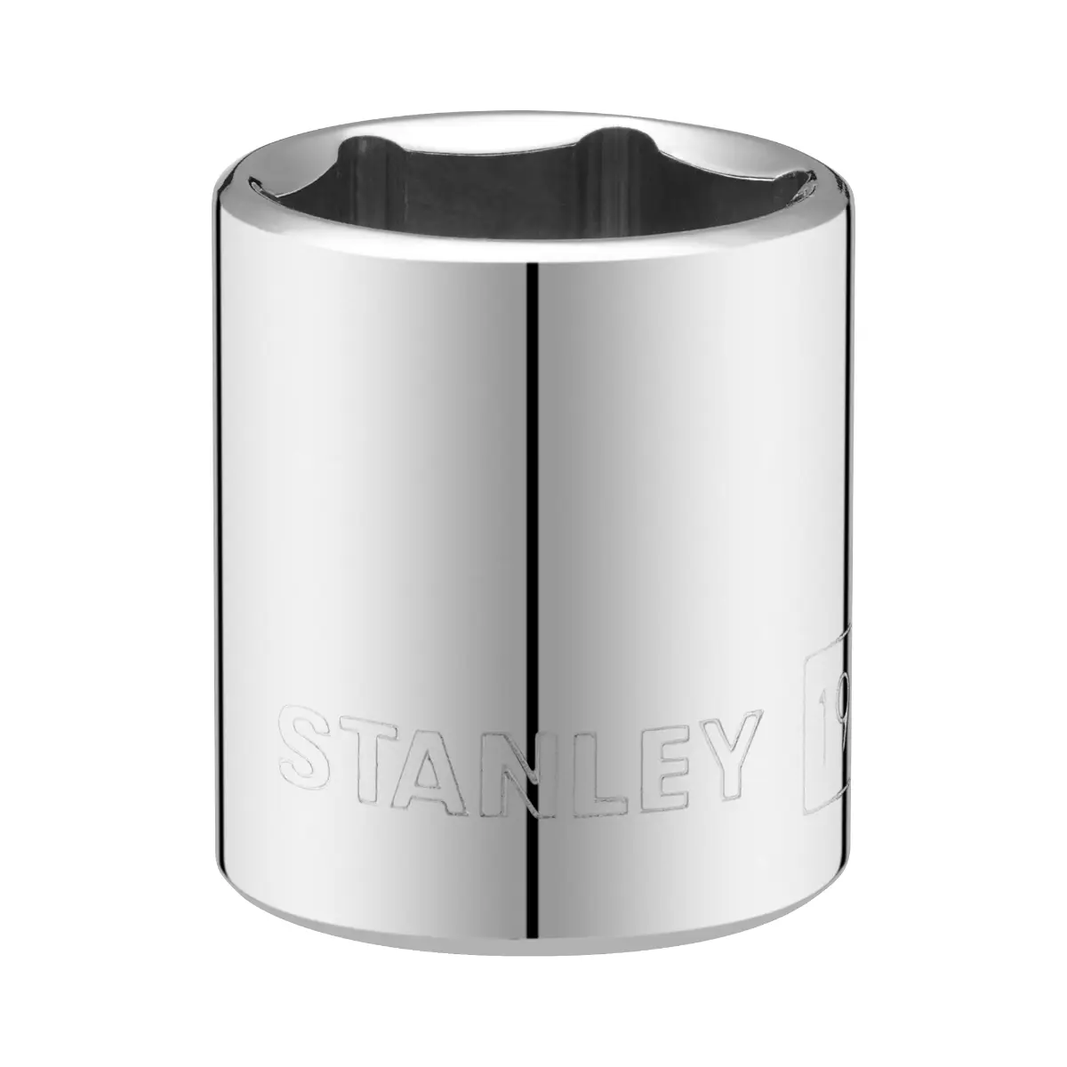 STANLEY 3/8 Zoll 6-Kant Stecknuss 19 mm mit MaxiDrive-Profil