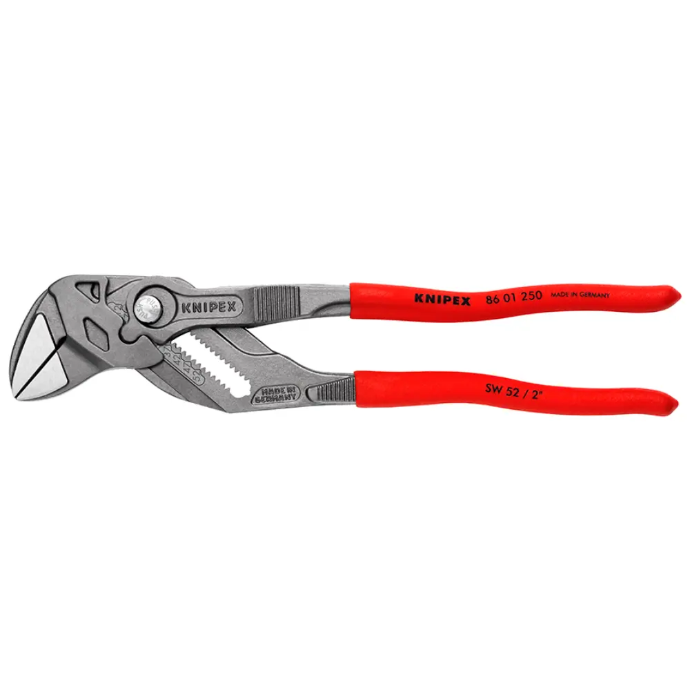 KNIPEX Zangenschlüssel Zange und Schraubenschlüssel in einem Werkzeug grau atramentiert 250 mm