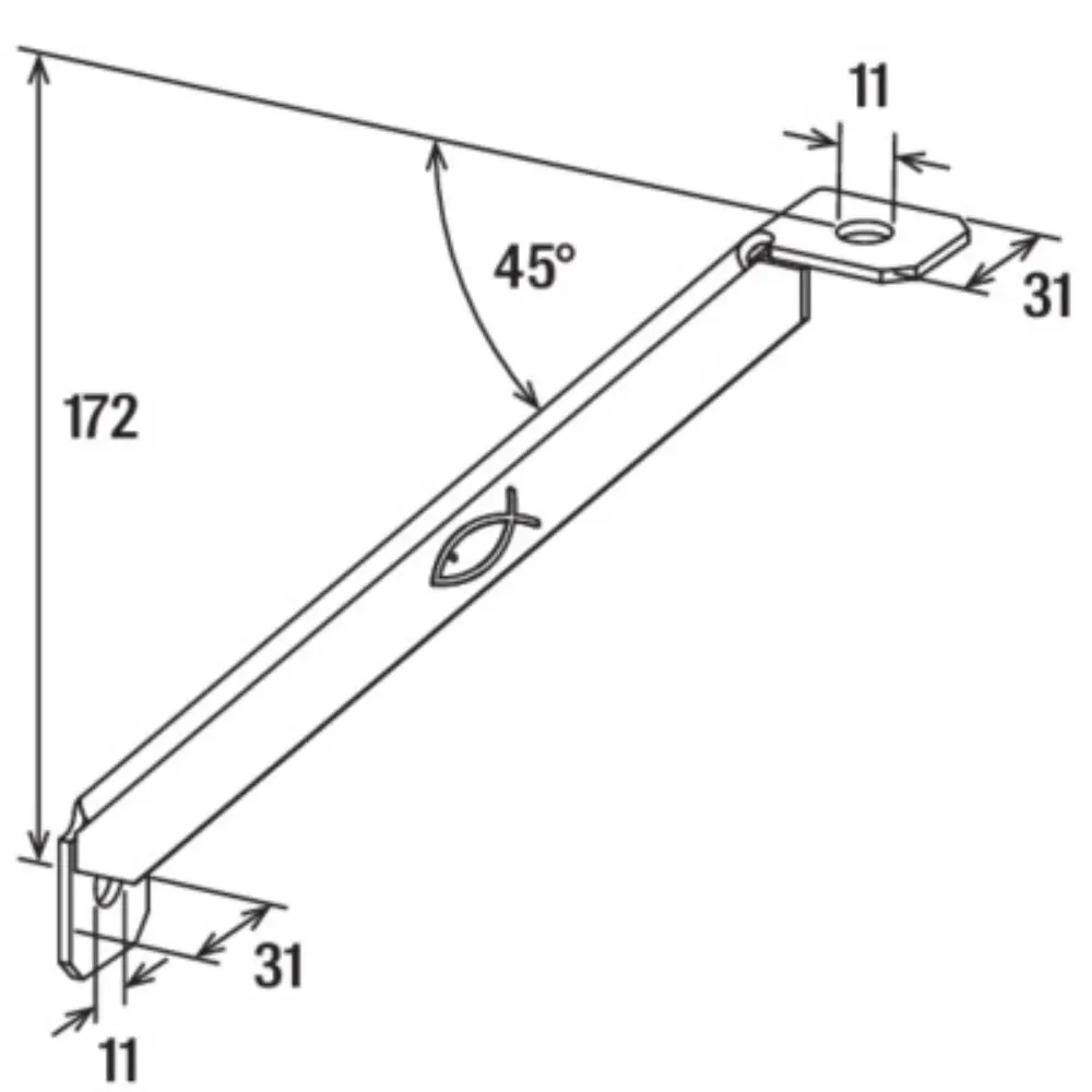 Fischer Winkelstütze WS 31-45°