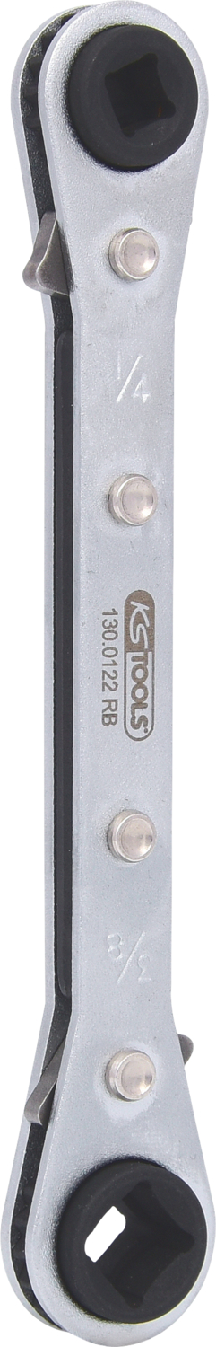 KS Tools 4 in 1 Kälte-Klima-Ratschenschlüssel, umschaltbar