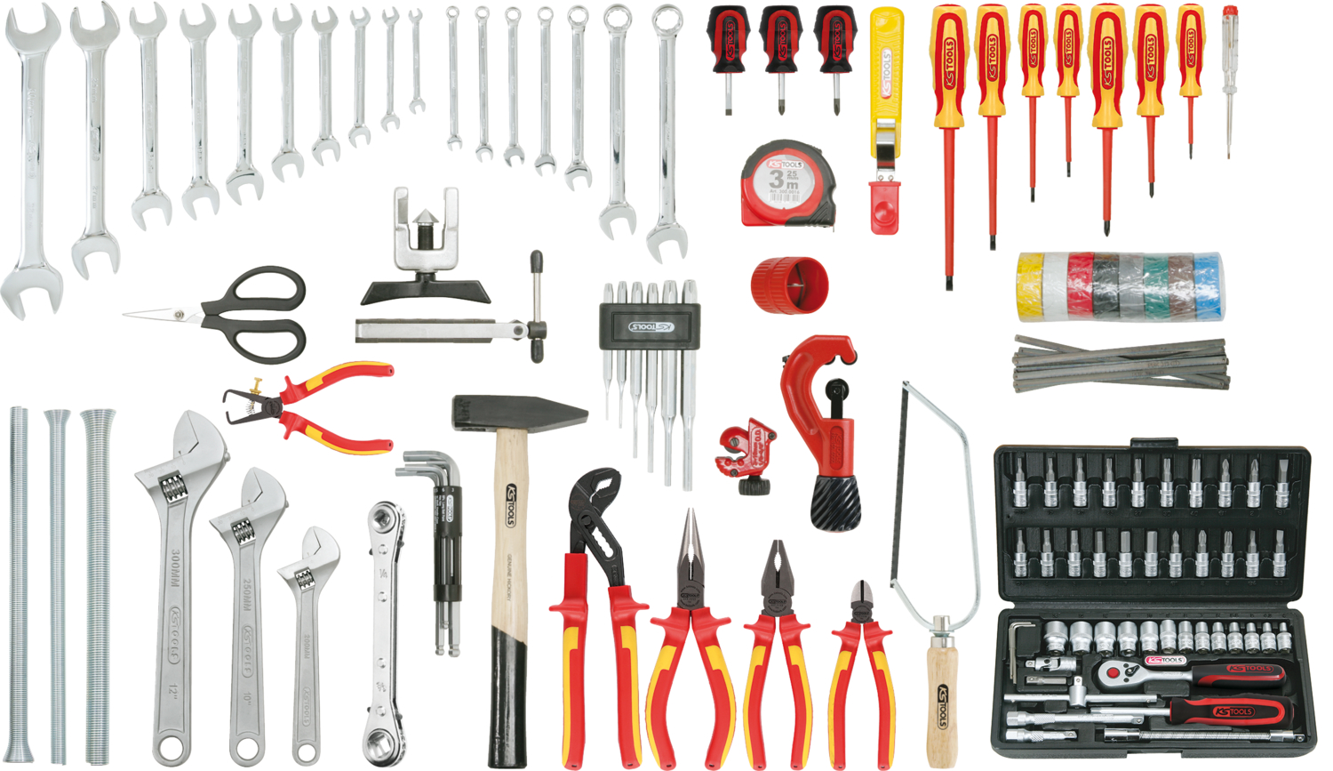 KS Tools Kombi-Werkzeug-Satz Kälte-Klima, 129-tlg