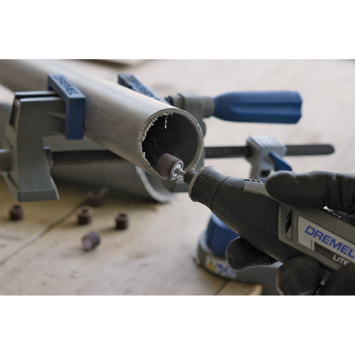 DREMEL Schleifband 13 mm, Körnung 60, mit Schleifdorn