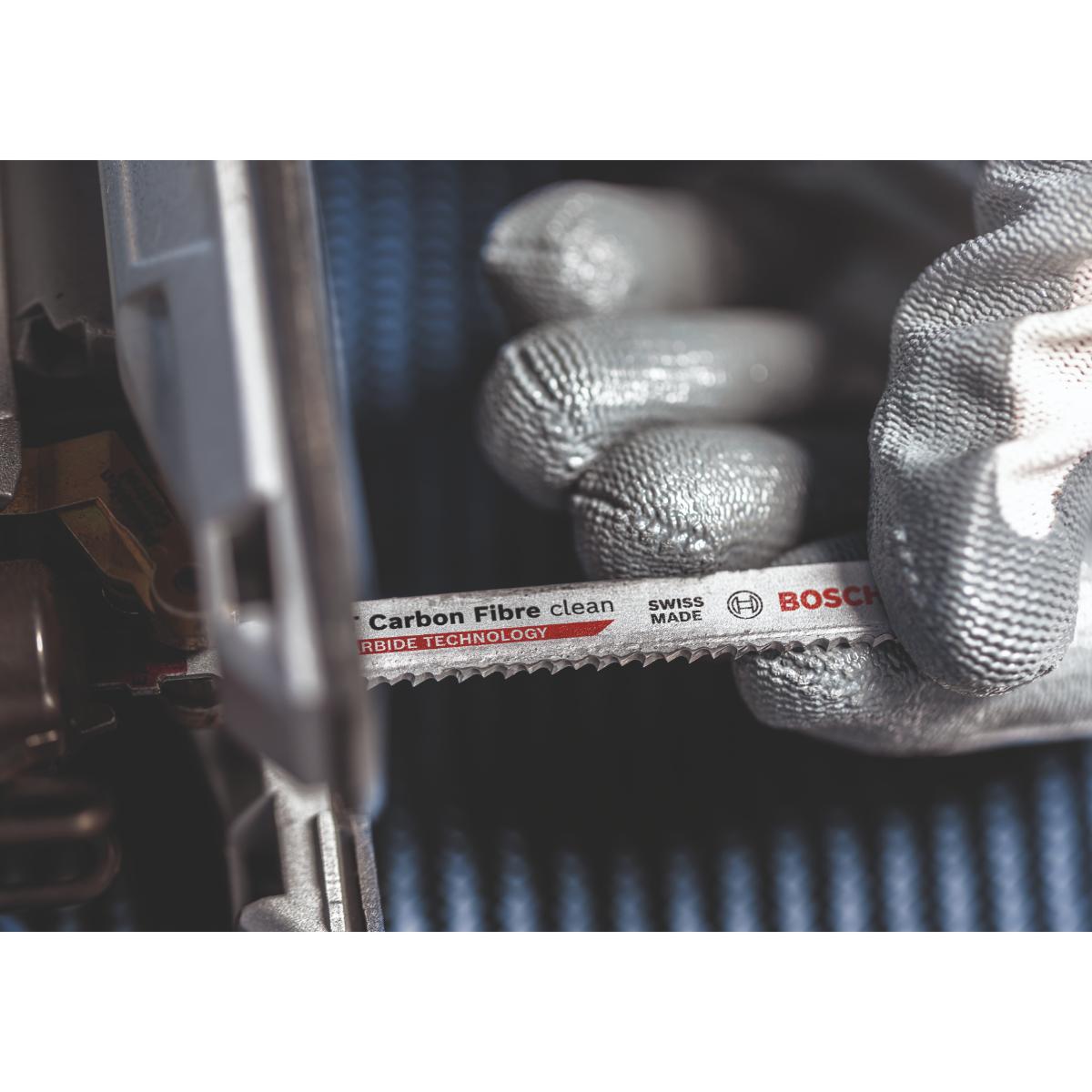 Bosch EXPERT ‘Carbon Fiber Clean’ T 108 BHM Stichsägeblatt, 3 Stück
