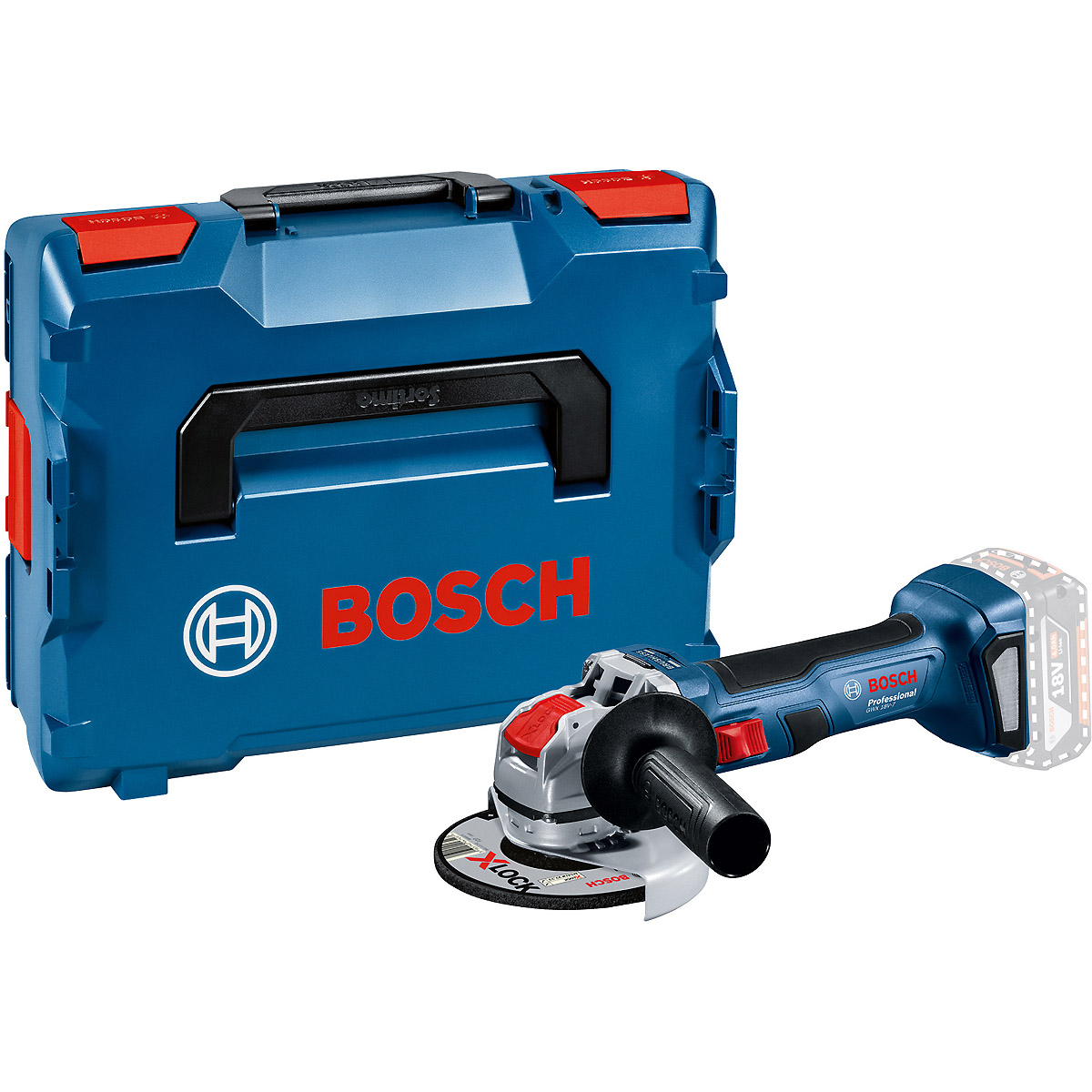 Bosch Akku-Winkelschleifer GWX 18V-7, 125 mm in L-BOXX