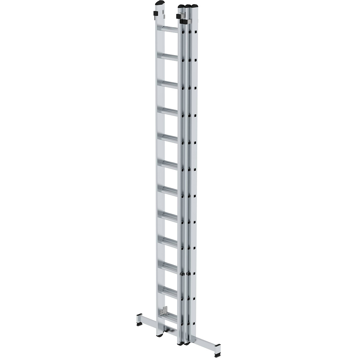 Munk Sprossen-Schiebeleiter 3-teilig mit nivello®-Traverse