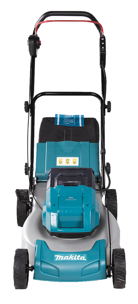 Makita Akku-Rasenmäher 2x18V / 5,0 Ah, 2 Akkus + Ladegerät DLM463PT2