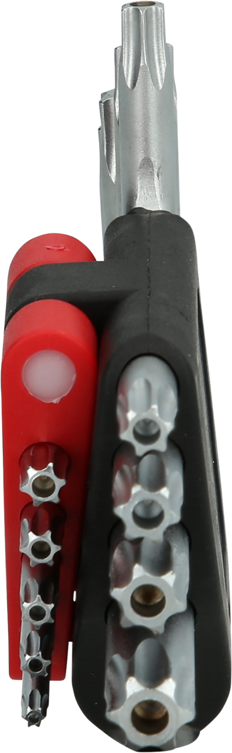 KS Tools Torx-Winkelstiftschlüssel-Satz mit Bohrung, kurz, 9-tlgTB10-TB50