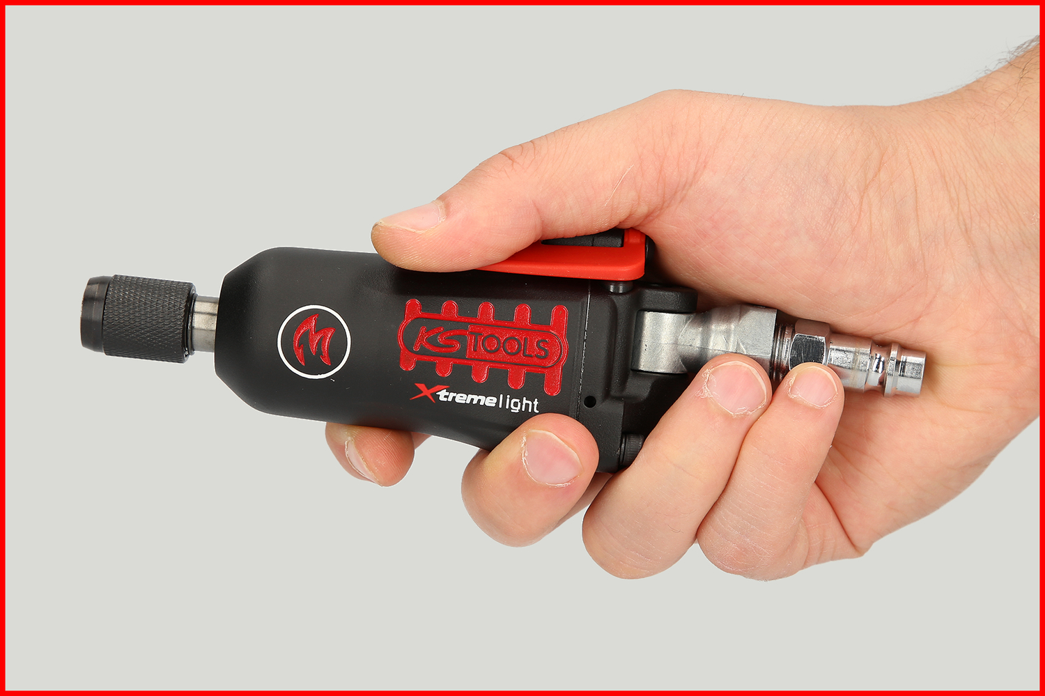 KS Tools 1/4" MONSTER Xtremelight Mini-Bit-Druckluft-Schlagschrauber mit Umschaltwippe, 108Nm